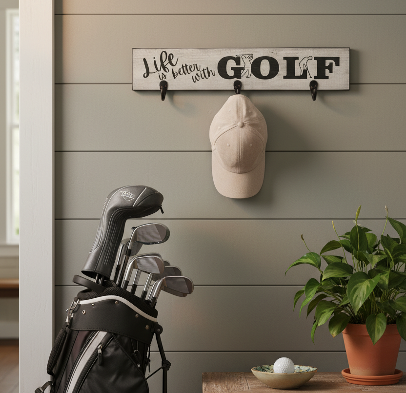 Golf Decor: "Life is Better with Golf" Sign