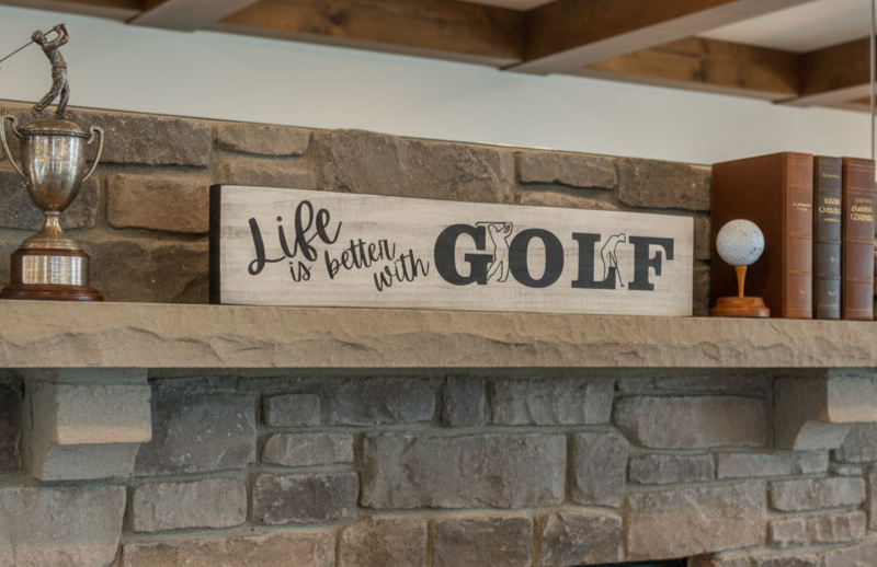 Golf Photo Display: Golfer Gift, Man Cave Decor