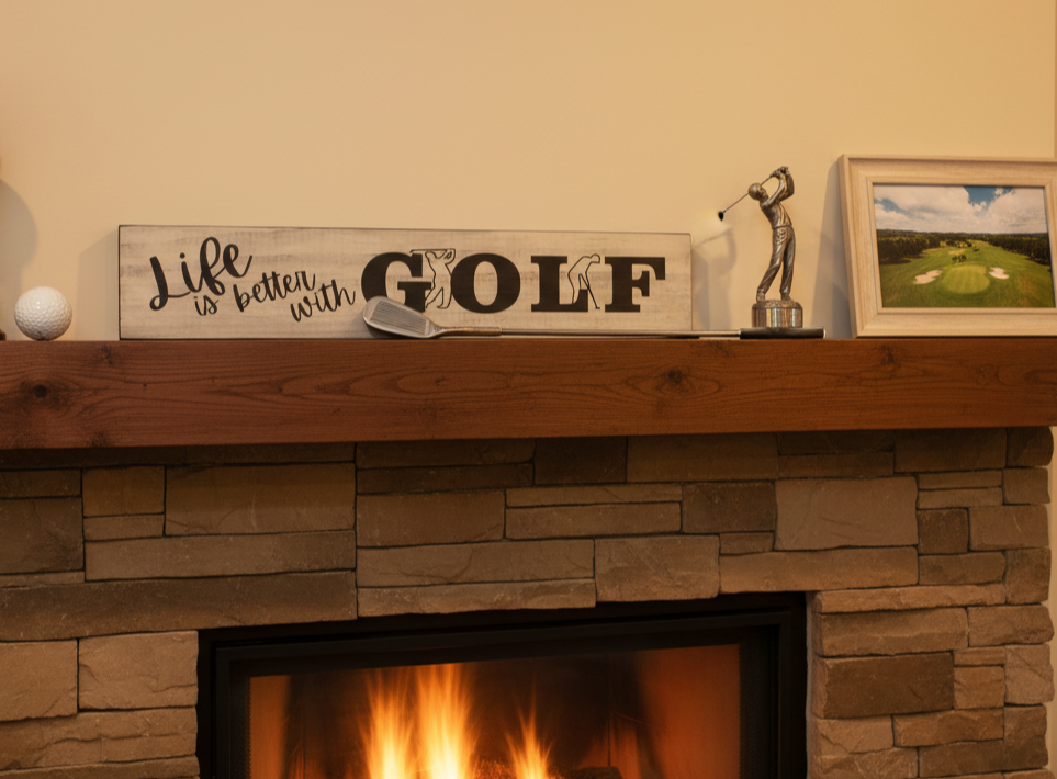 Golf Coat Rack with Hooks: Golfer Gift, Golf Room Decor