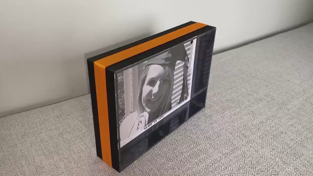 Personalized Graduation Frame: Custom School Color Photo Frame, Senior Gift, High School, College Graduation Gift