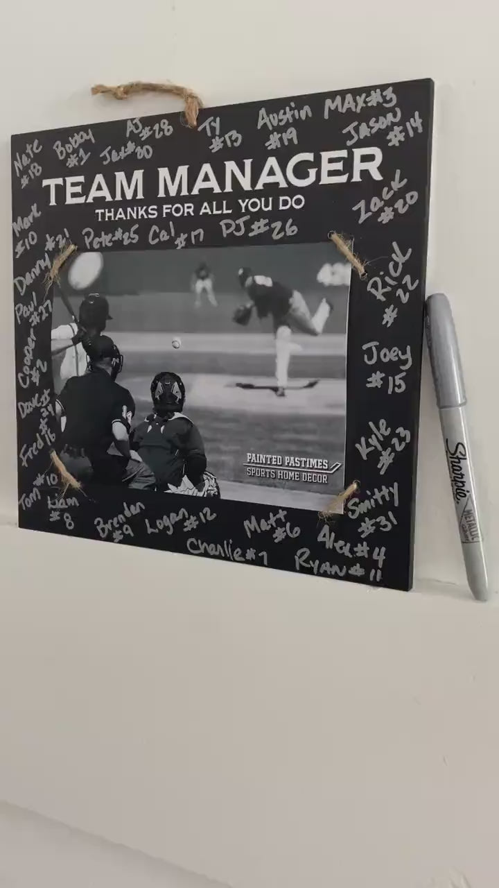 Team Manager Photo Frame: Sports Thank You Gift