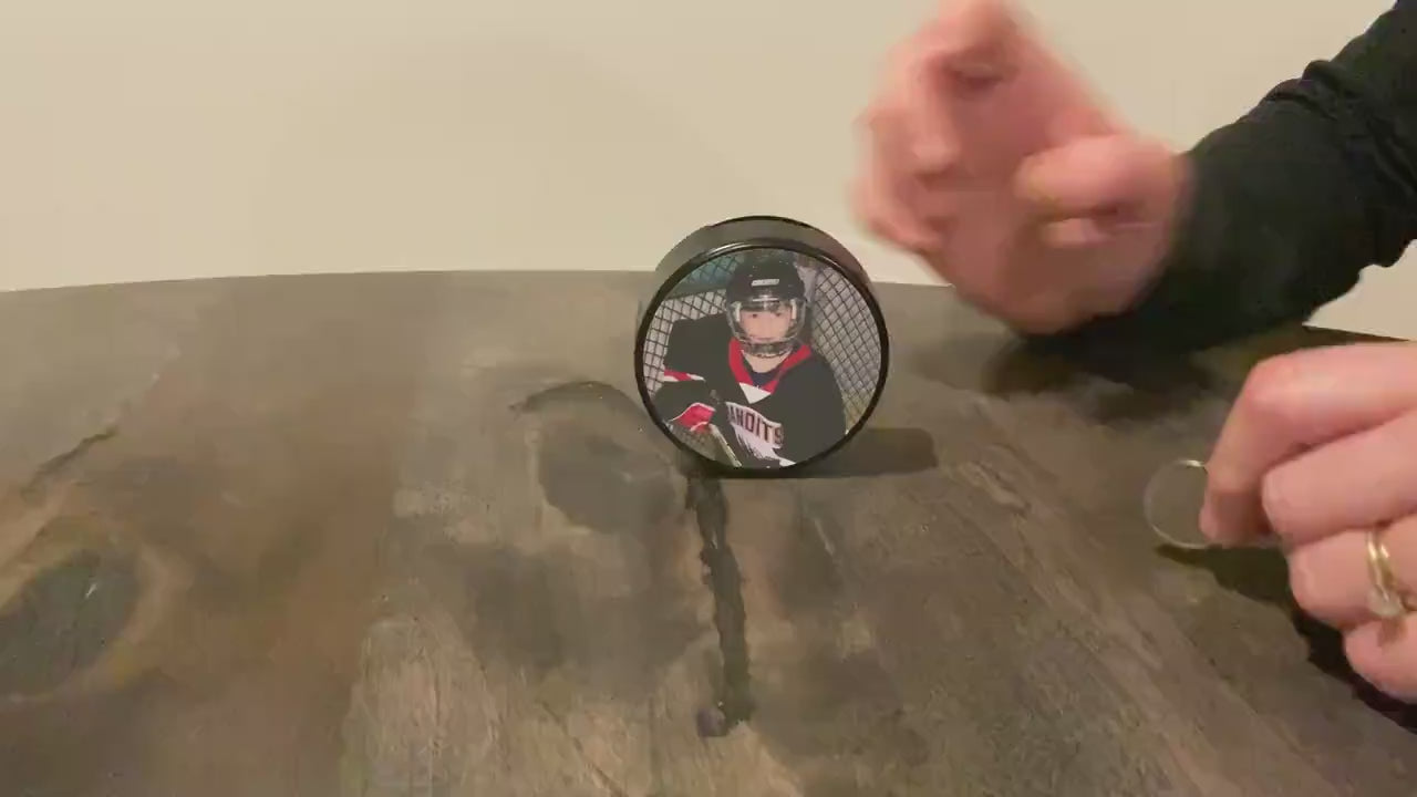 Hockey Puck Bank: Hockey Gift, Party Favor