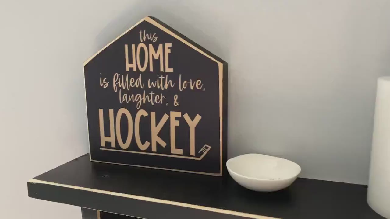 Hockey Mom Home Decor Sign, Hockey Family Gift