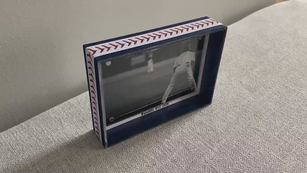 Baseball Custom Photo Frame: Team Colors, Personalize, Gift for Coach, Player, Team Mom, Team Manager, 4x6