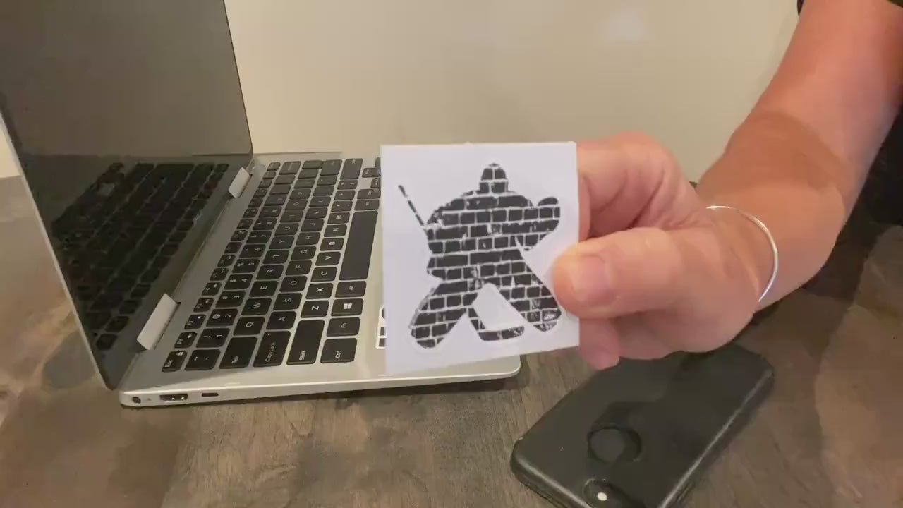 Hockey Goalie Decal: Laptop, Phone, Goodie Bag Sticker