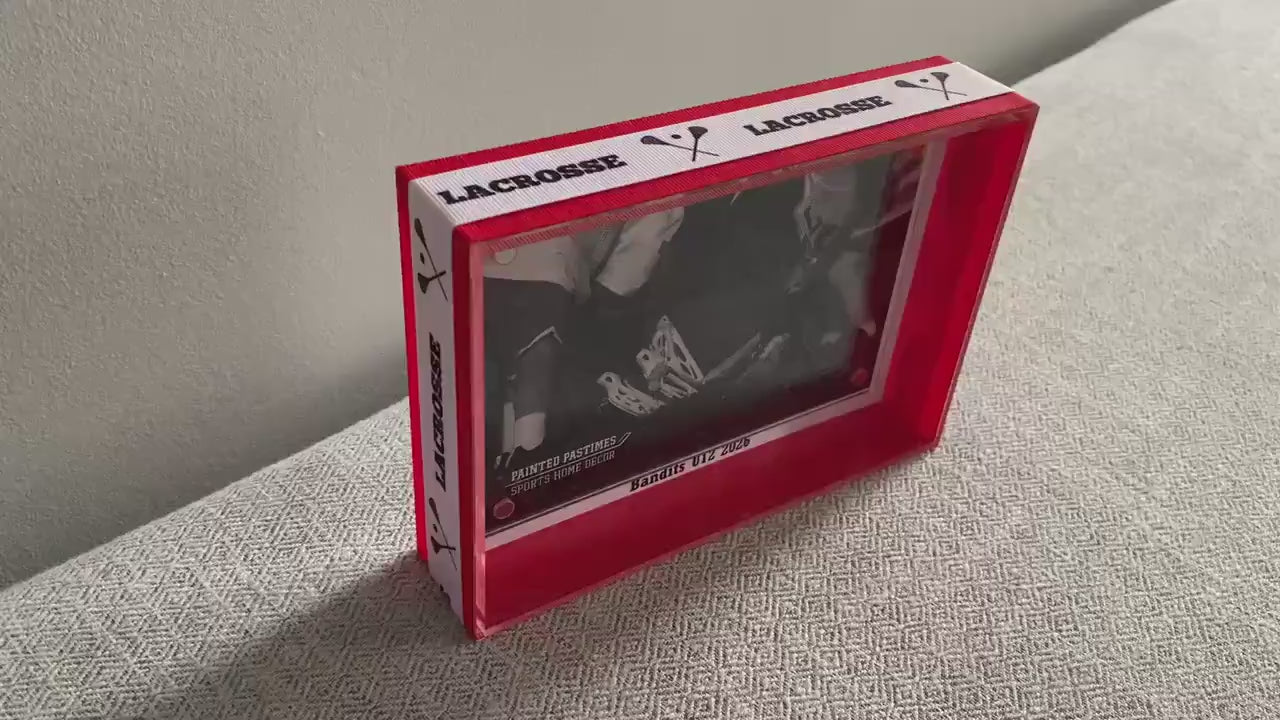Lacrosse Custom Photo Frame, Team Colors, 4x6