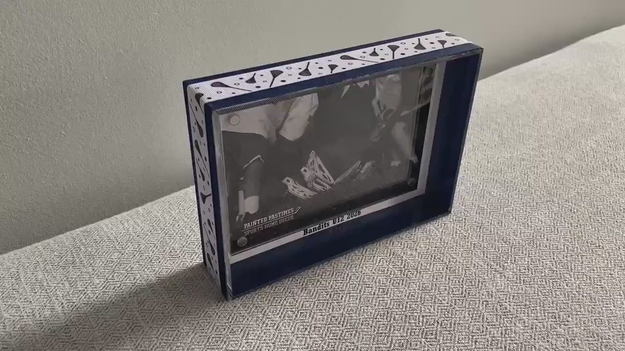 Lacrosse Custom Photo Frame, Team Colors, 4x6