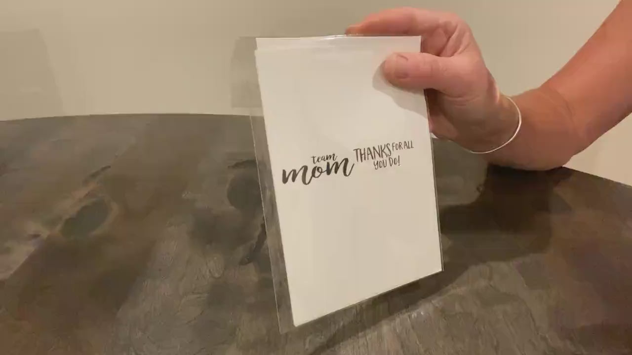 Baseball Team Mom Thank You Card: End of Season Gift