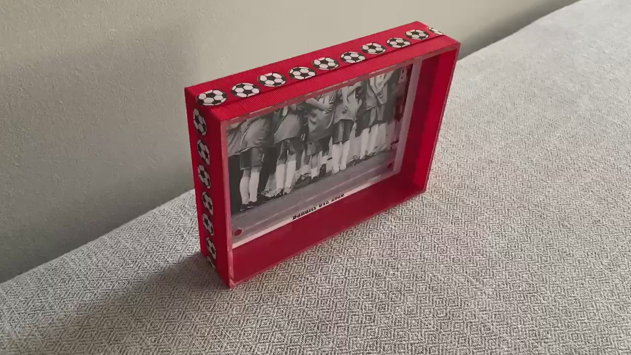 Soccer Custom Photo Frame, Team Colors, 4x6