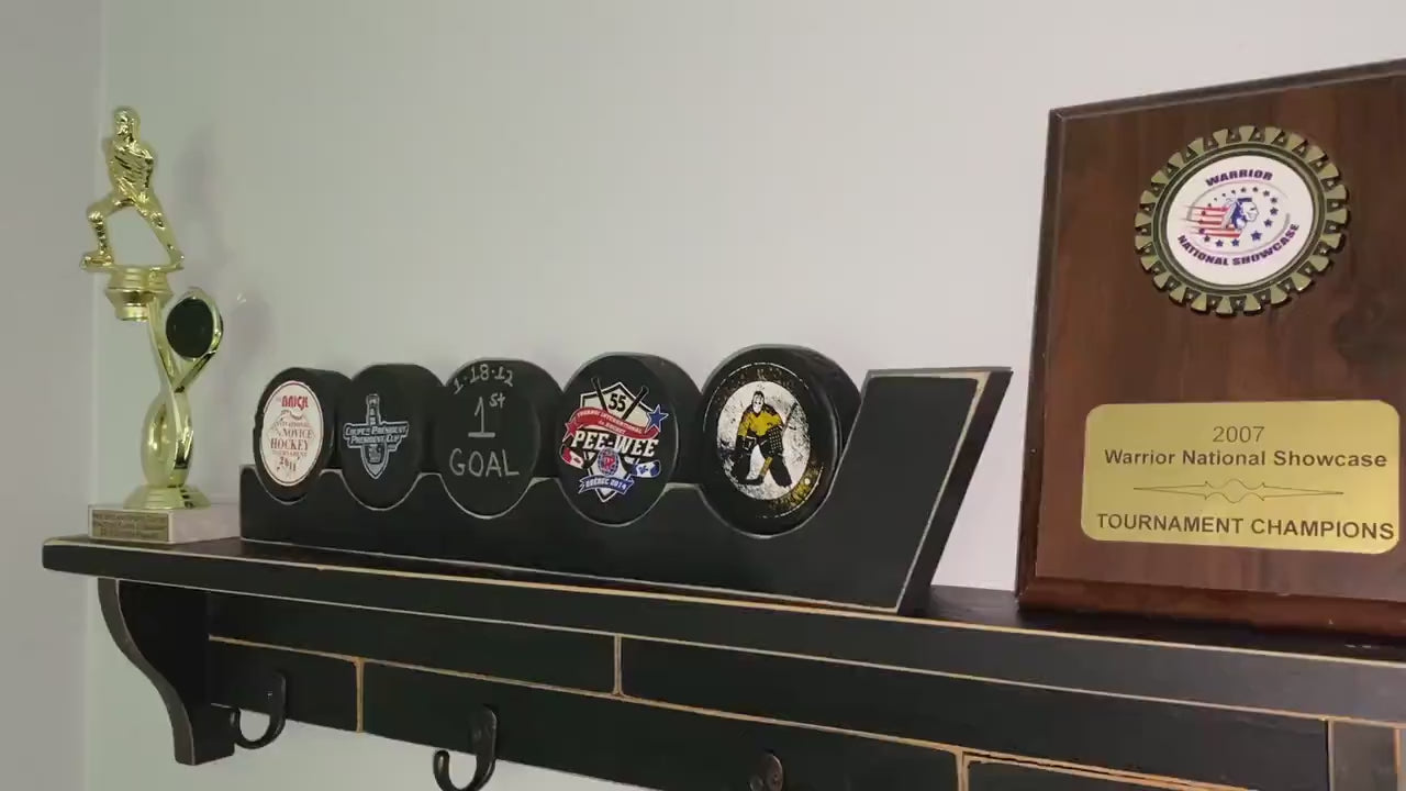 Hockey Puck Display: Hockey Room Decor, Hockey Player or Fan Gift