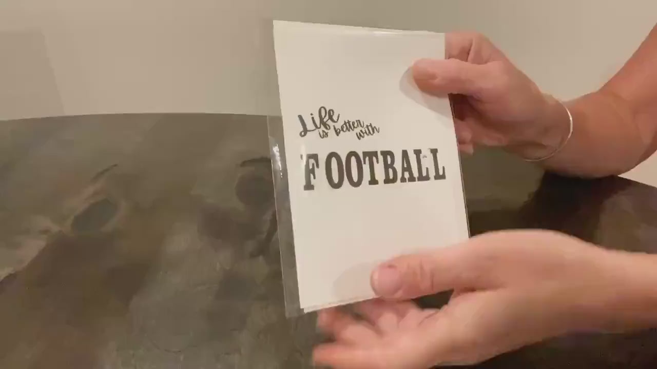 Football Graduation Card: Congrats Graduate, Senior Night