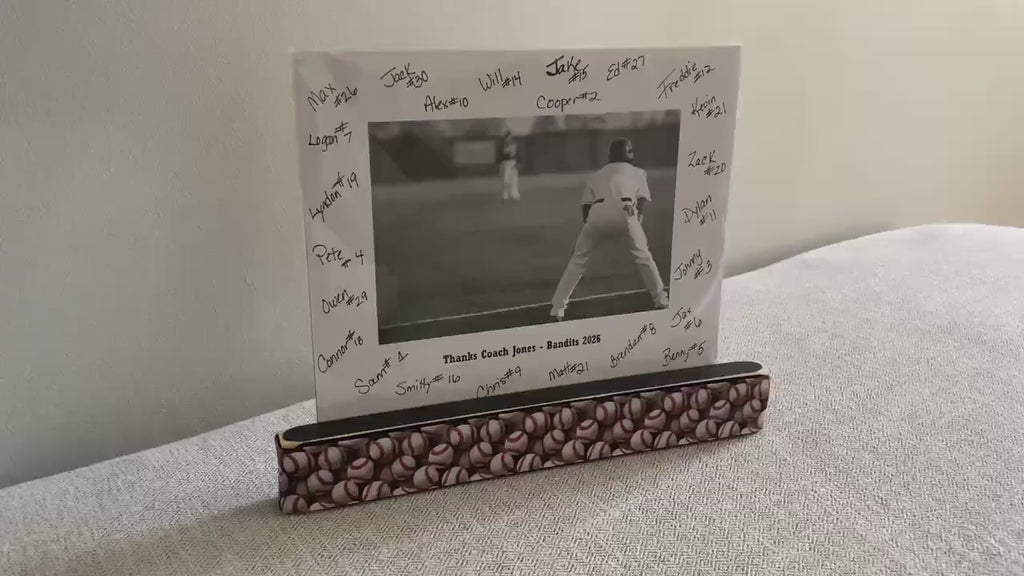 Personalized Baseball Coach Photo Display: Team Gift, Frame