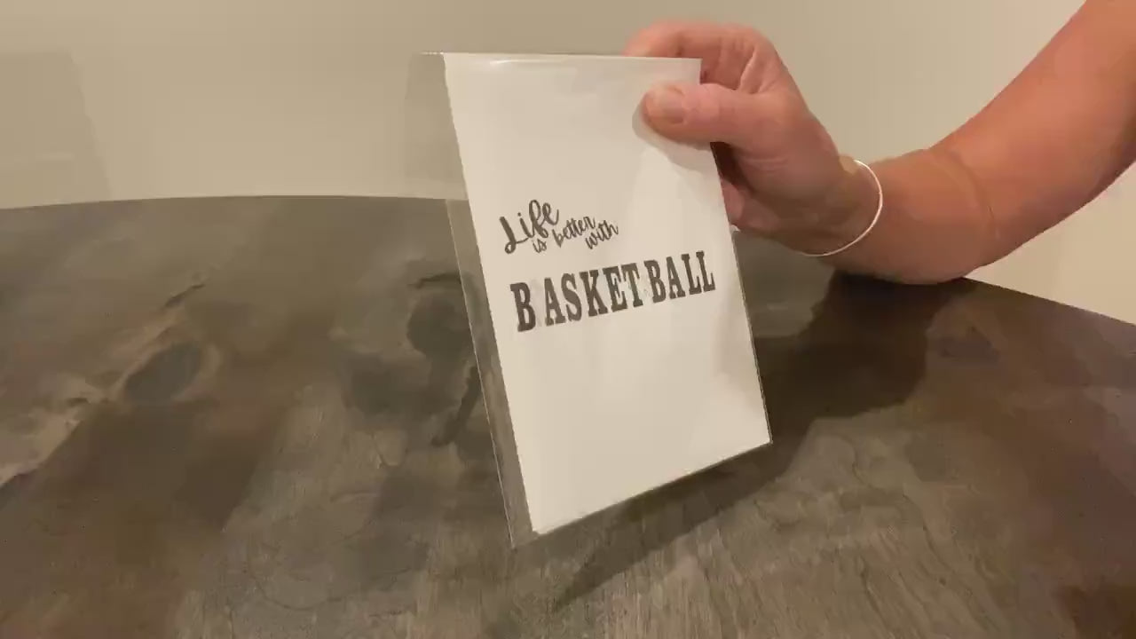 Basketball Graduation Card: Senior Night Congratulations