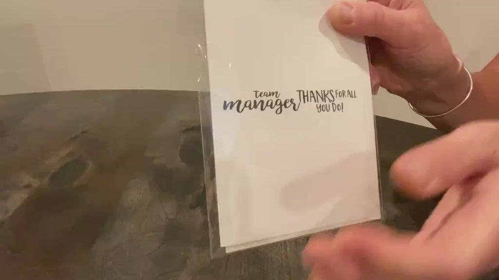 Lacrosse Team Manager Thank You Card: End of Season Gift