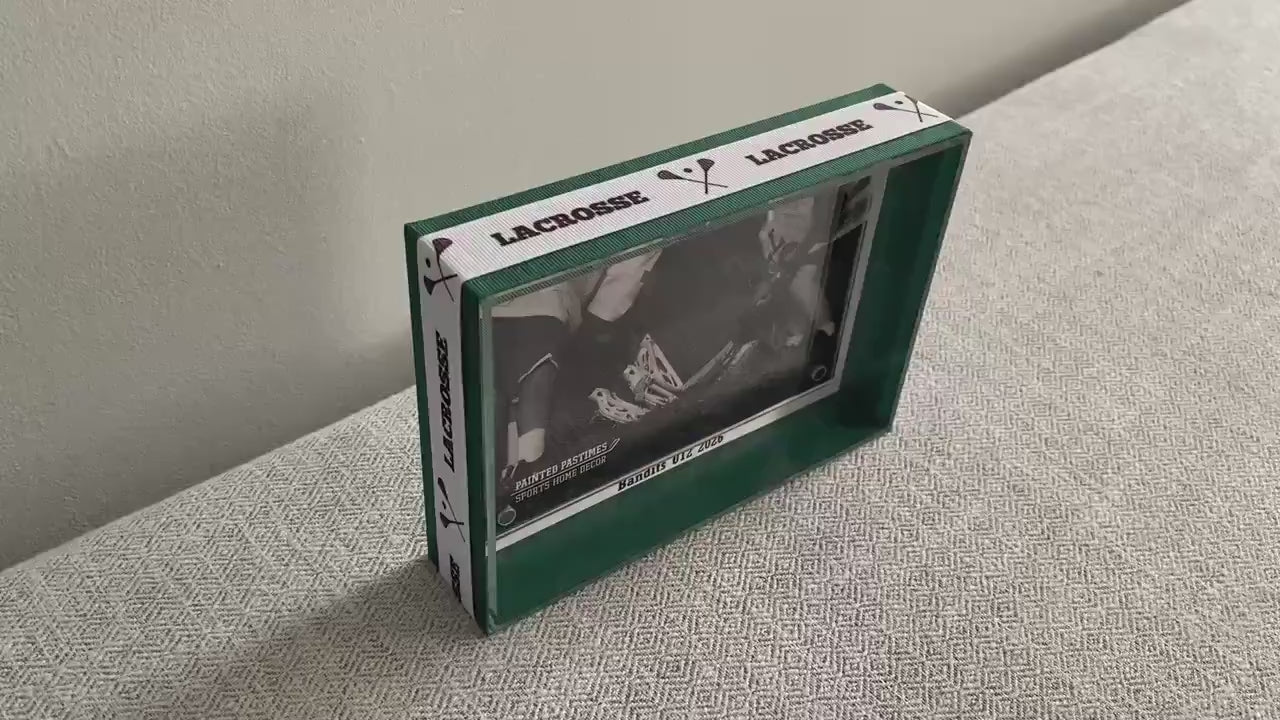 Lacrosse Custom Photo Frame, Team Colors, 4x6