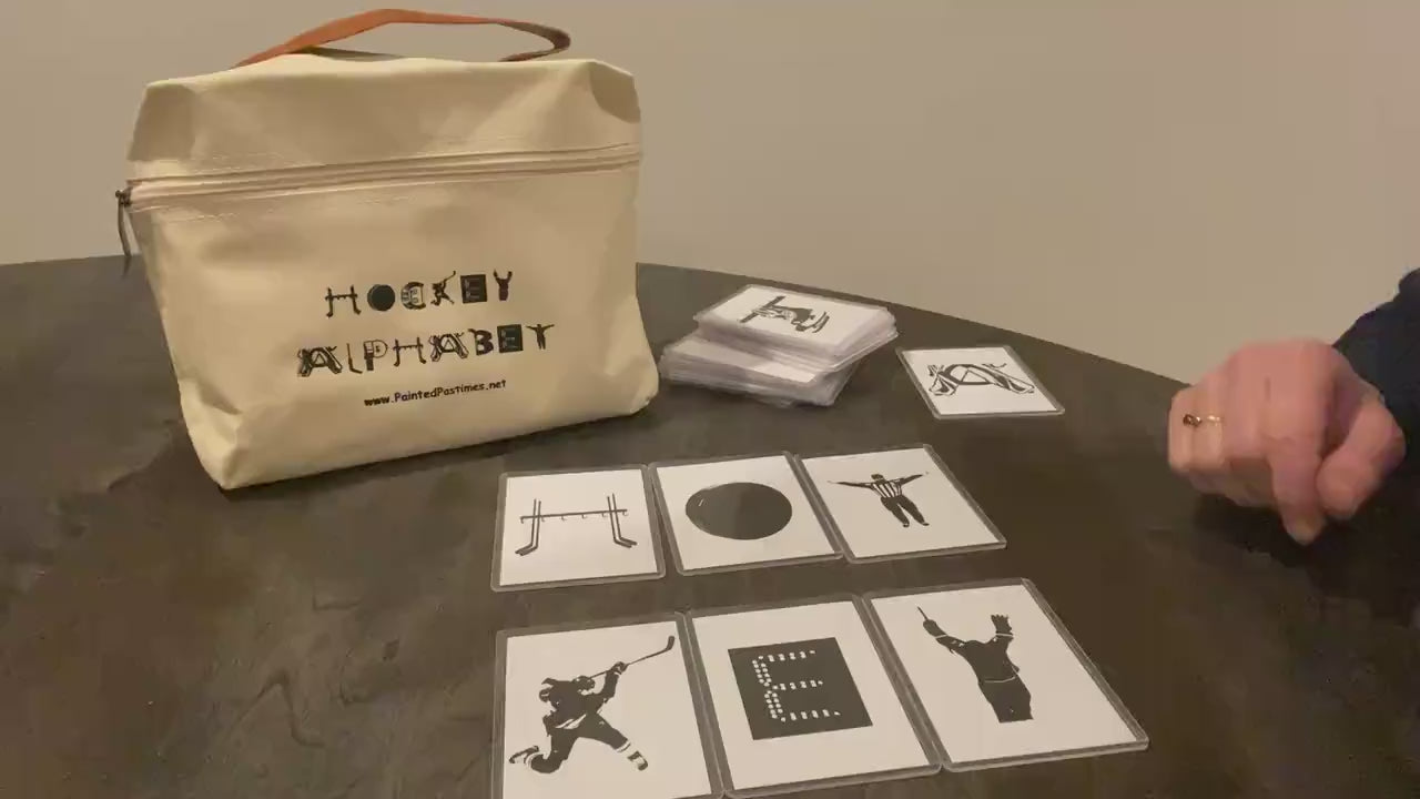 Hockey Matching Game: Learn to Spell, Memory Skills, Alphabet