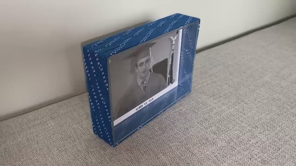 Hockey Laces Graduation Frame: Custom Photo Frame, 4x6, Class of 2026, High School or College Senior Gift