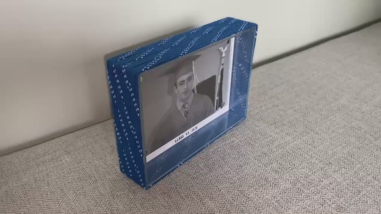 Hockey Laces Graduation Frame: Custom Photo Frame, 4x6, Class of 2026, High School or College Senior Gift