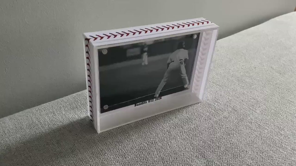Baseball Custom Photo Frame: Team Colors, Personalize, Gift for Coach, Player, Team Mom, Team Manager, 4x6