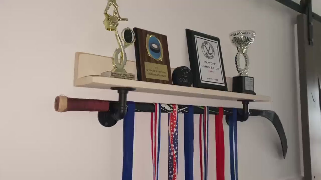 Hockey Trophy Shelf,  Wall Decor for Player, Fan