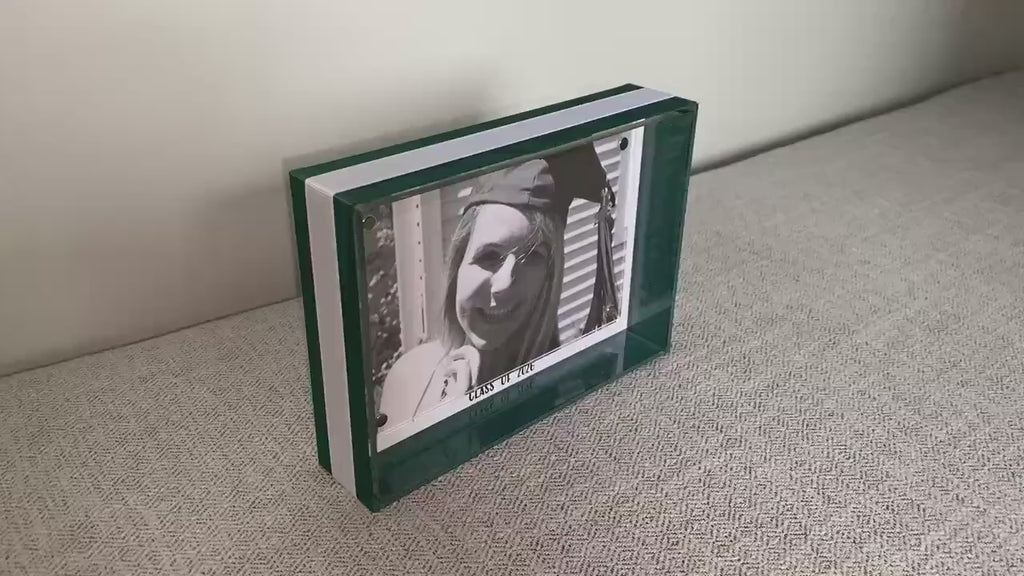 Graduation Frame: Custom School Color Photo Frame, Senior Gift, High School, College Graduation Gift