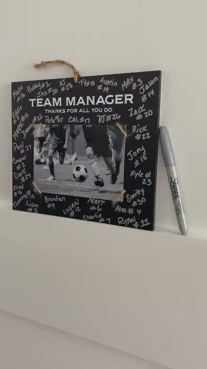 Team Manager Photo Frame: Team Signing Gift