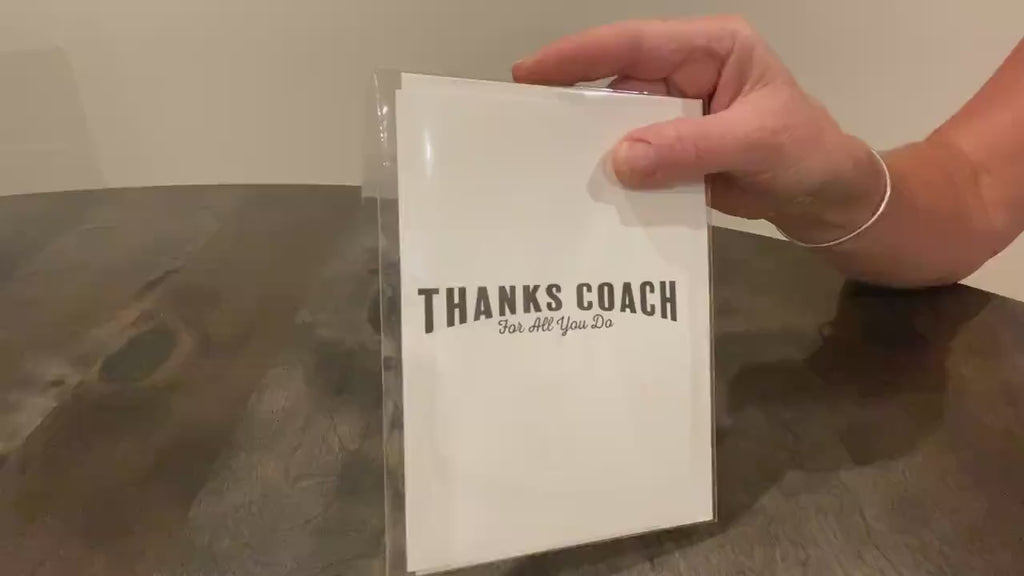 Baseball Coach Thank You Card: End of Season Gift