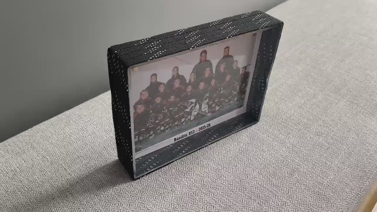 Hockey Laces Custom Photo Frame, 4x6 Coach, Player, Team Gift