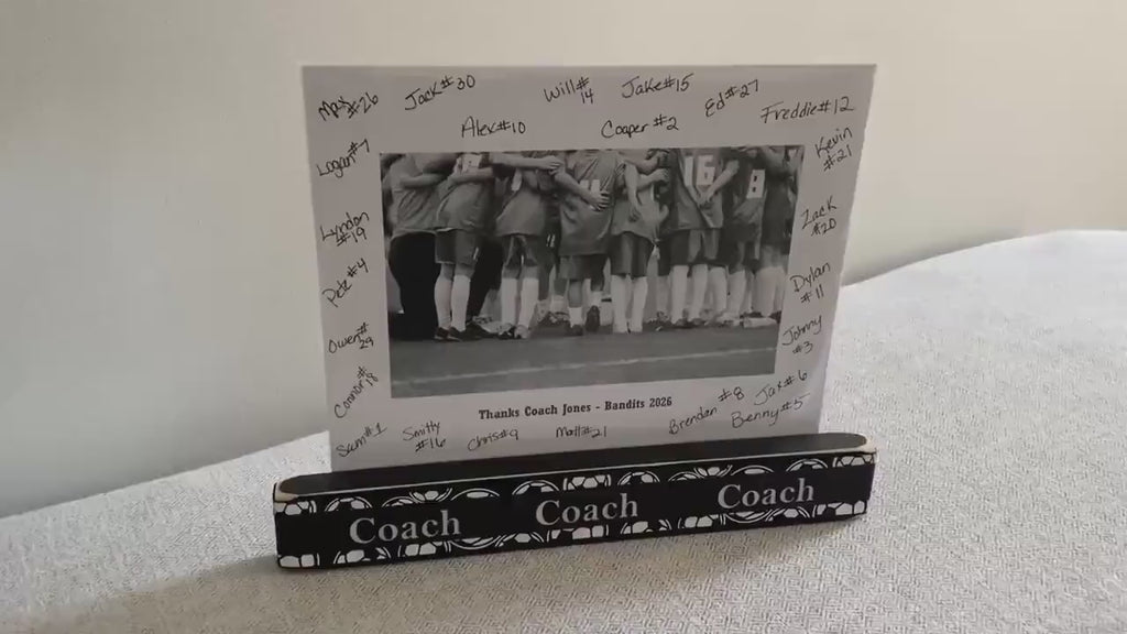 Personalized Soccer Coach Photo Display: Team Gift, Soccer Frame