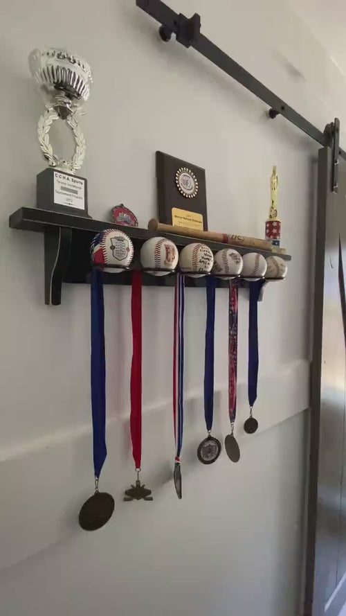 Baseball Display Shelf, Trophy & Memorabilia Holder