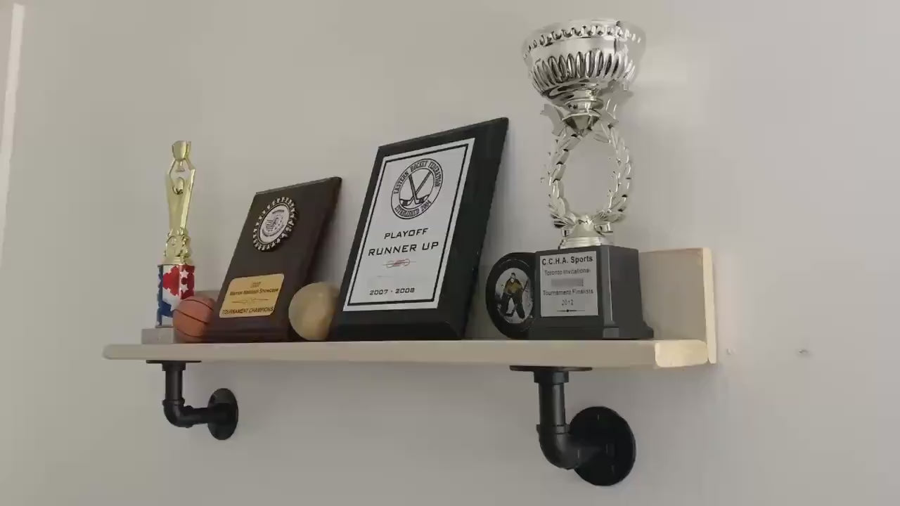 Golf Trophy Shelf, Golf Club Display, Man Cave Decor