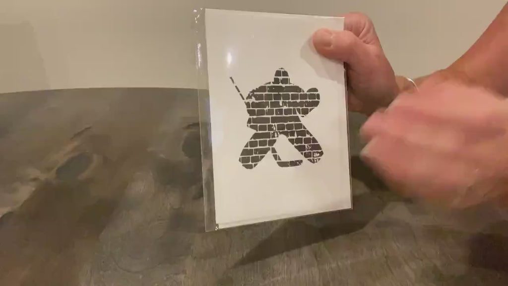 Personalized Hockey Goalie Birthday Card, Custom Name