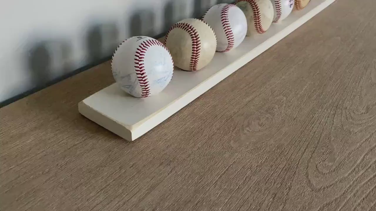 Baseball Display Rack: Baseball Room Decor