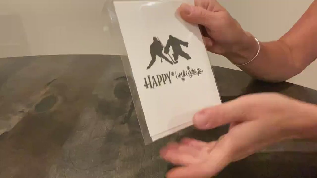 Hockey Greeting Card: Holiday, Birthday, Thank You