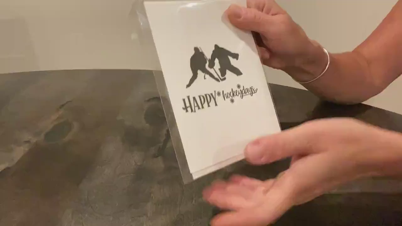 Hockey Greeting Card: Holiday, Birthday, Thank You