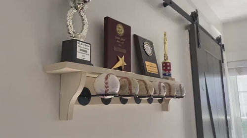 Baseball Display Shelf: Player or Coach Gift, Trophy Rack