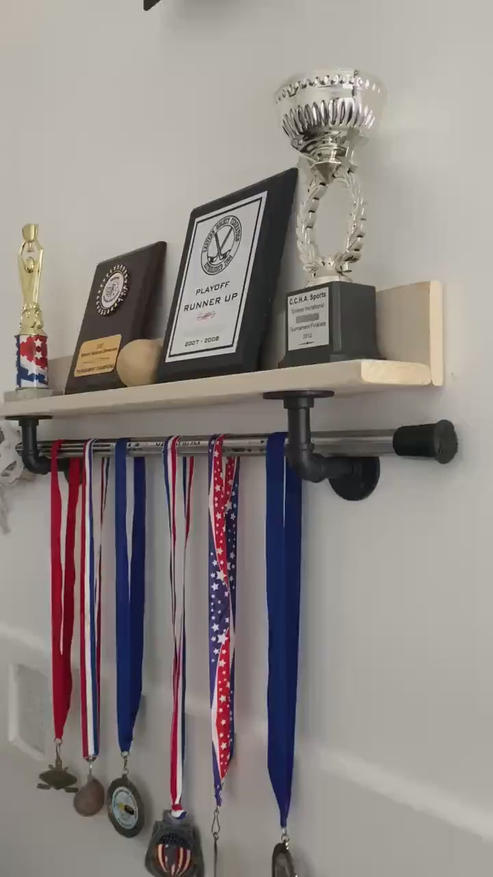 Lacrosse Trophy Shelf: Wall Decor, Lacrosse Player Gift