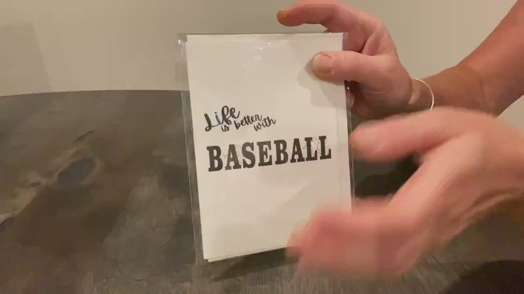 Personalized Baseball Birthday Card: Custom Sports Greeting