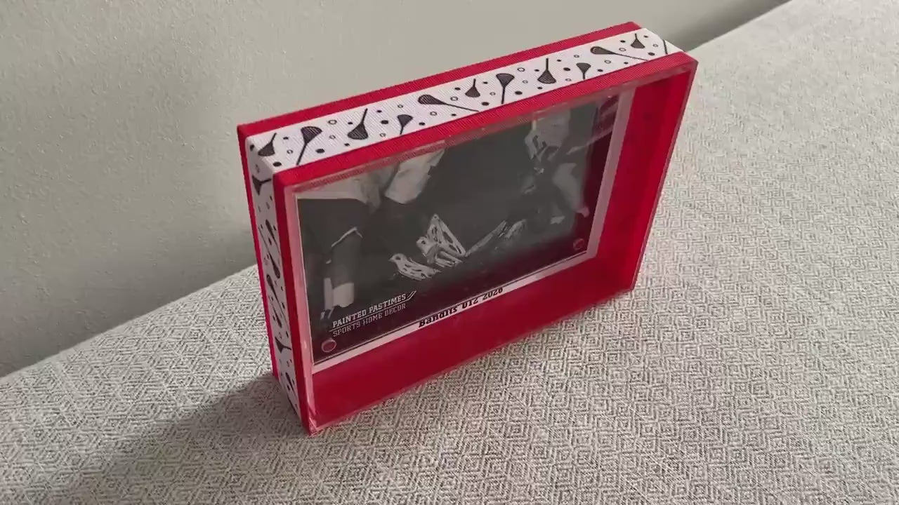 Lacrosse Custom Photo Frame, Team Colors, 4x6