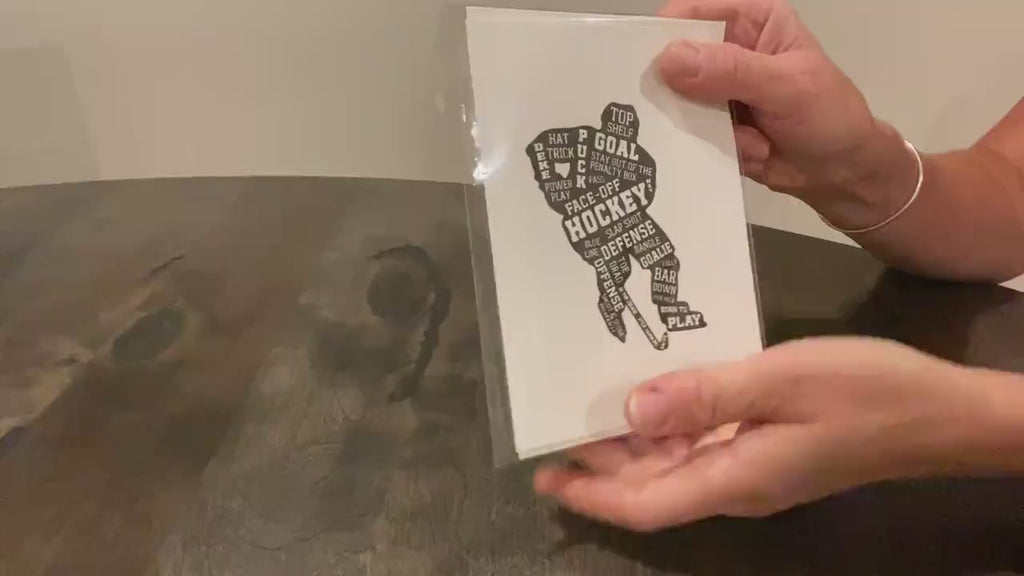 Hockey Thank You Card: Coach, Team Mom, Manager