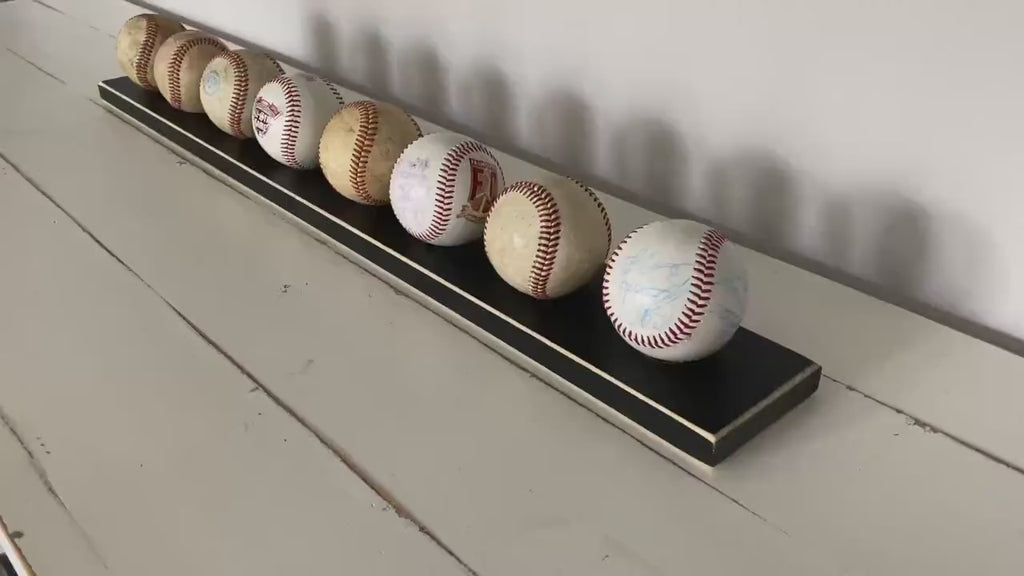 Baseball Display Rack: Mancave Decor, Baseball Gift