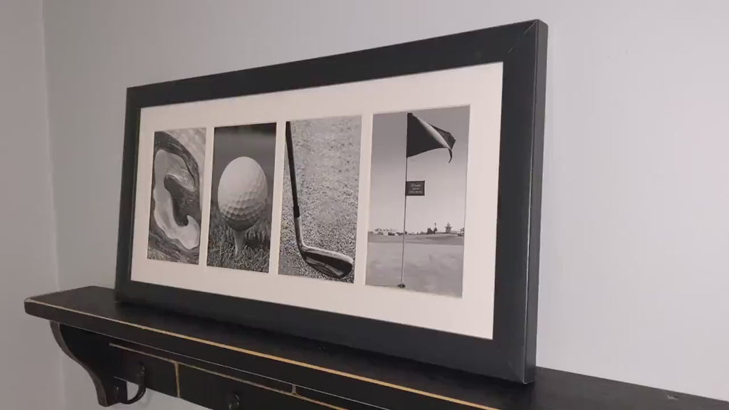 Hockey LOVE Photo Montage Frame: Hockey Mom/Girl Gift, Room Decor (9.5" x 20")