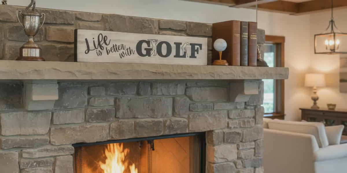 Golf Photo Display: Golfer Gift, Man Cave Decor