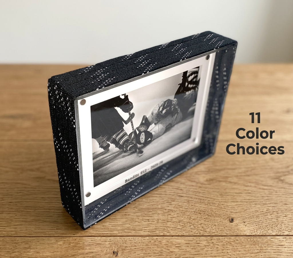 Hockey Laces Custom Photo Frame, 5x7 or 4x6 Coach, Player, Team Gift