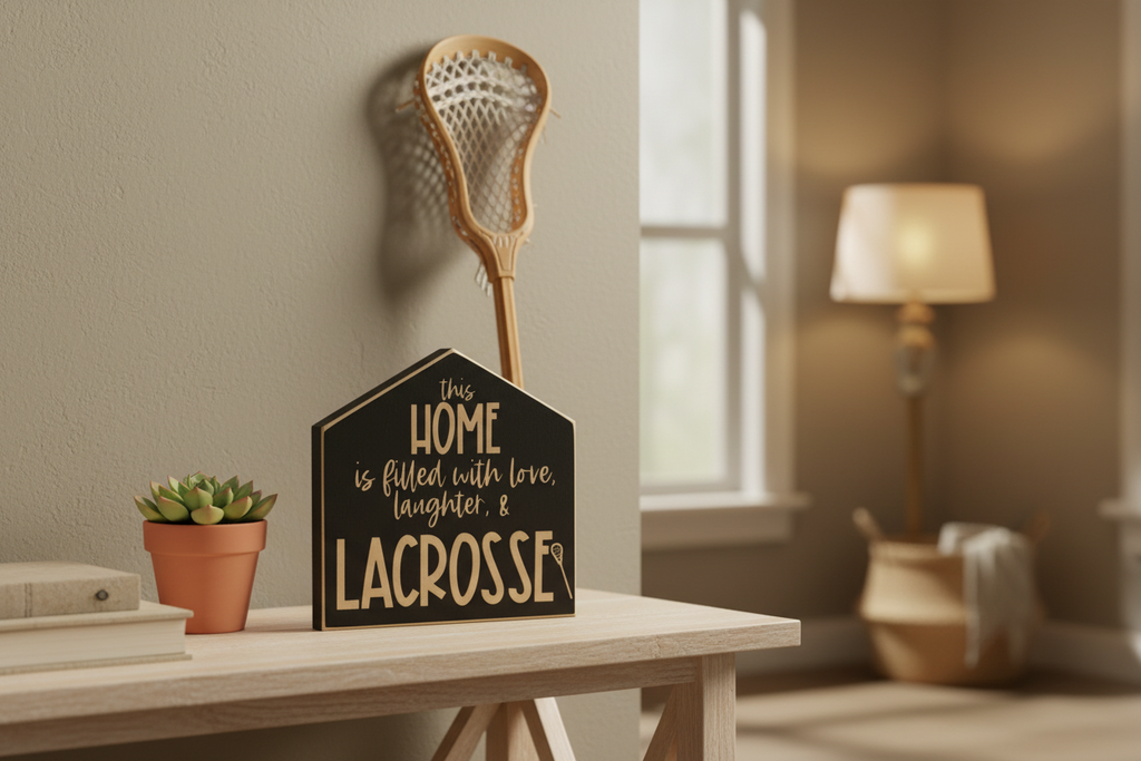 Lacrosse Home Decor Sign: Gift for Lacrosse Mom, Dad, or Team
