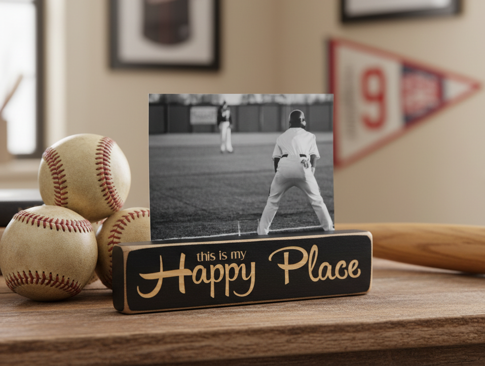 Baseball Frame, Photo Display, This is my Happy Place